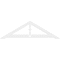Ekena Millwork Pitch Artisan Architectural Grade PVC Gable Pediment, 60"W x 17 1/2"H x 1"P (7/12) GPP060X018X100ART - alternate 2